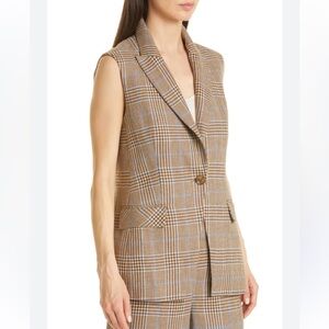 Veronica Beard Keaton Combo Dickey Jacket Size small in Blue/Camel/Brown